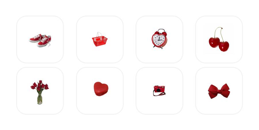 赤色 Pacote de ícones de aplicativos[OqDpRMM8vtagsd3O9L03]