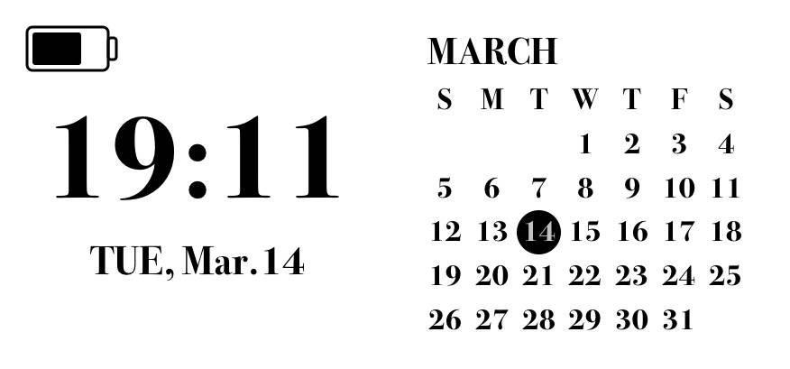 時間Calendar Idei de widgeturi[jdkC6wghTFuq57EcLhyO]