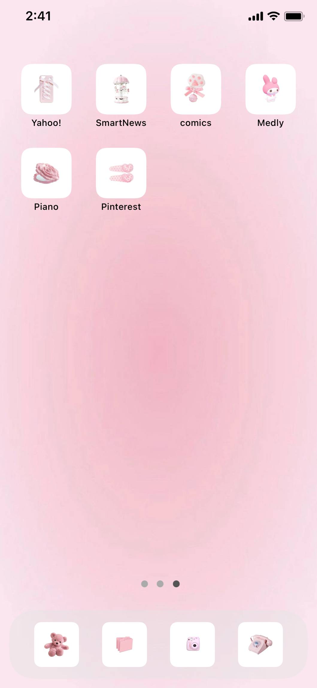 ピンク🎀ایده های صفحه اصلی[dBHNa8Hkjdxjn4usr7eJ]