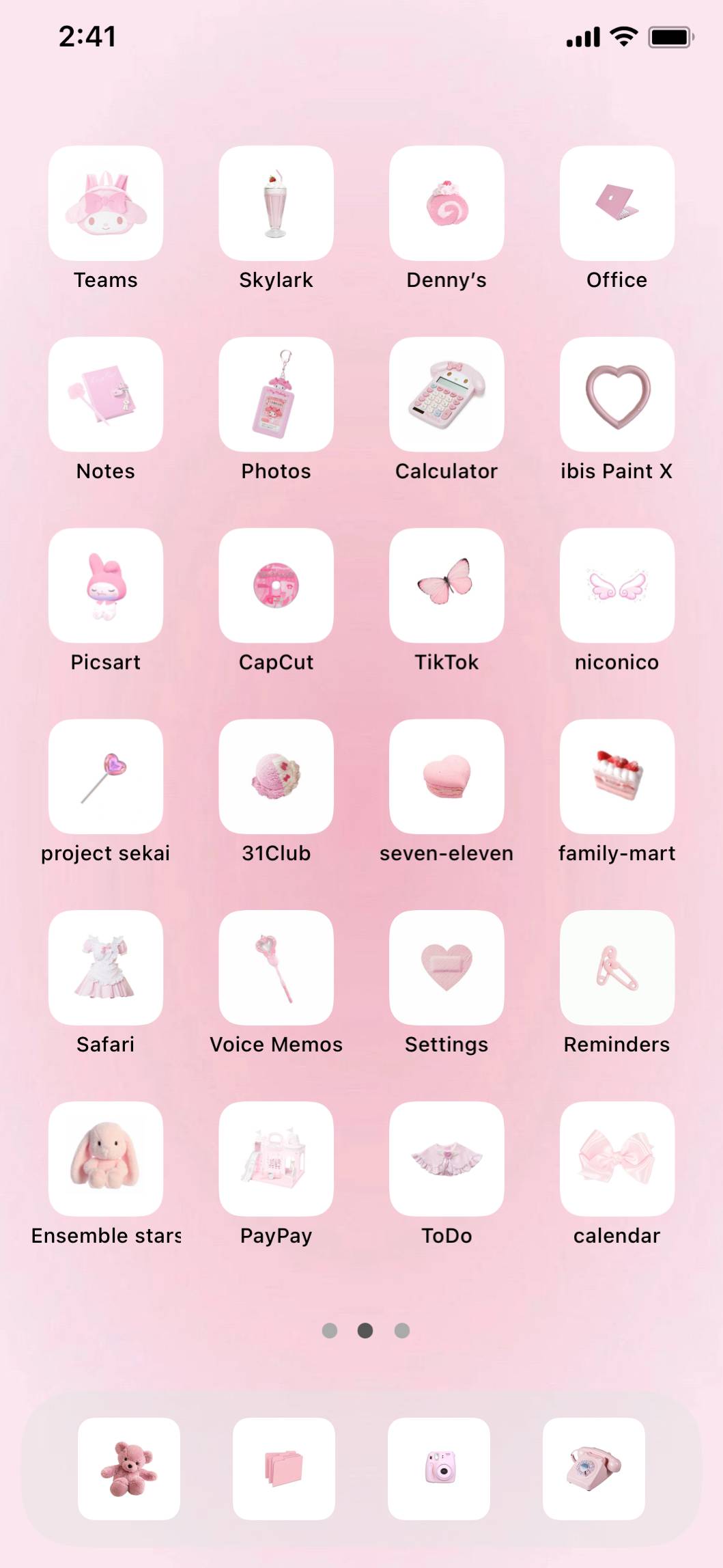 ピンク🎀ایده های صفحه اصلی[dBHNa8Hkjdxjn4usr7eJ]