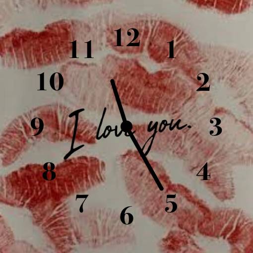I love you clock Ceas Idei de widgeturi[icMSbhozzEng6yMWkwh2]