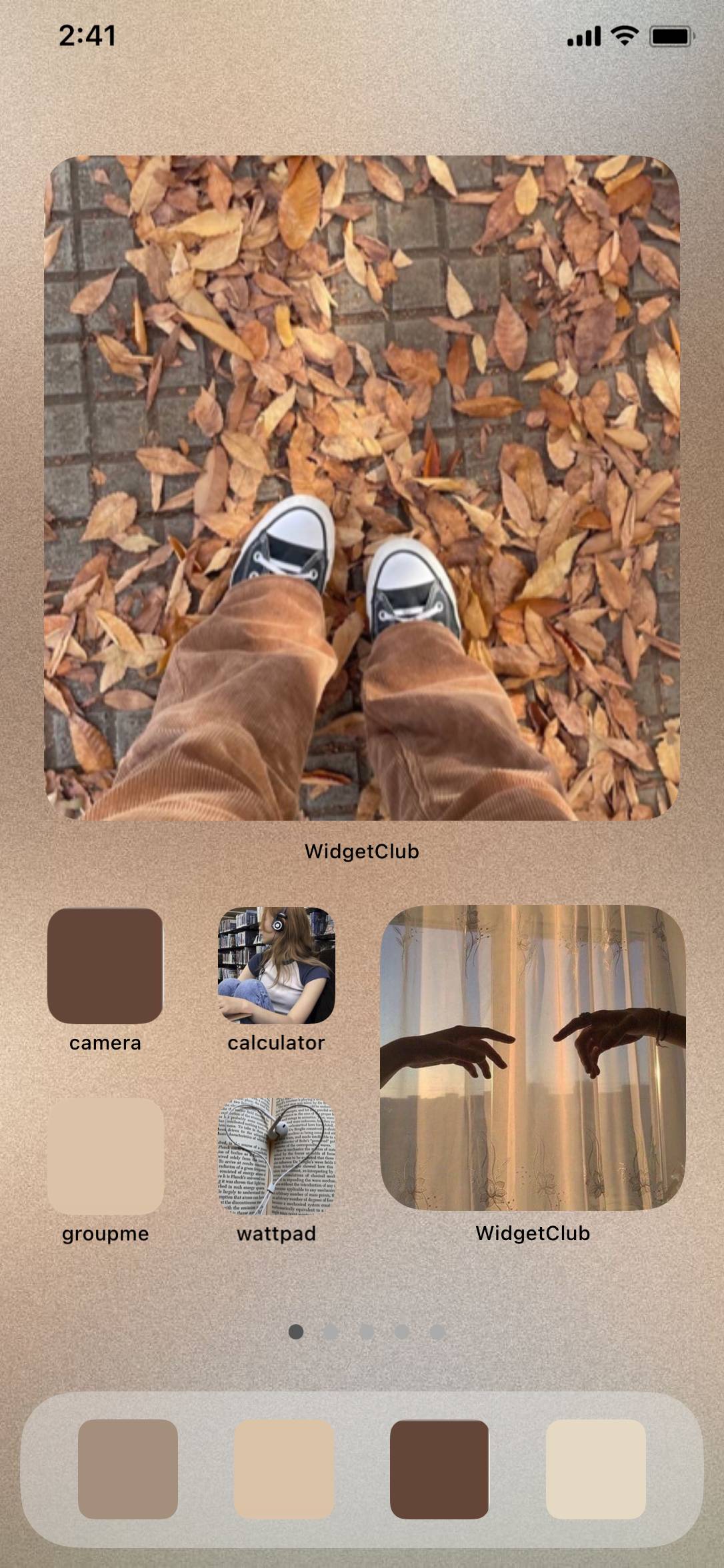 fall／cozy／taylor swift／dead poets society beige, cream, and brown setគំនិតអេក្រង់ដើម[OEOplVRmjNVr8JLdDmEM]