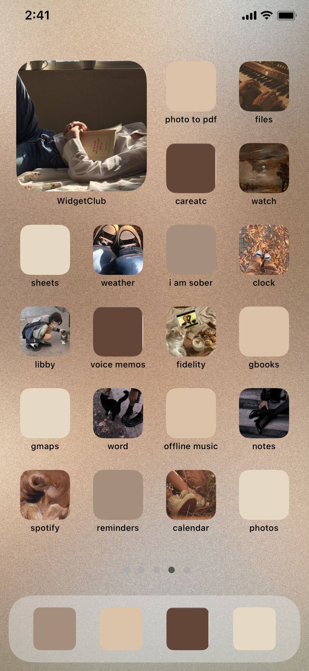 fall／cozy／taylor swift／dead poets society beige, cream, and brown setគំនិតអេក្រង់ដើម[OEOplVRmjNVr8JLdDmEM]
