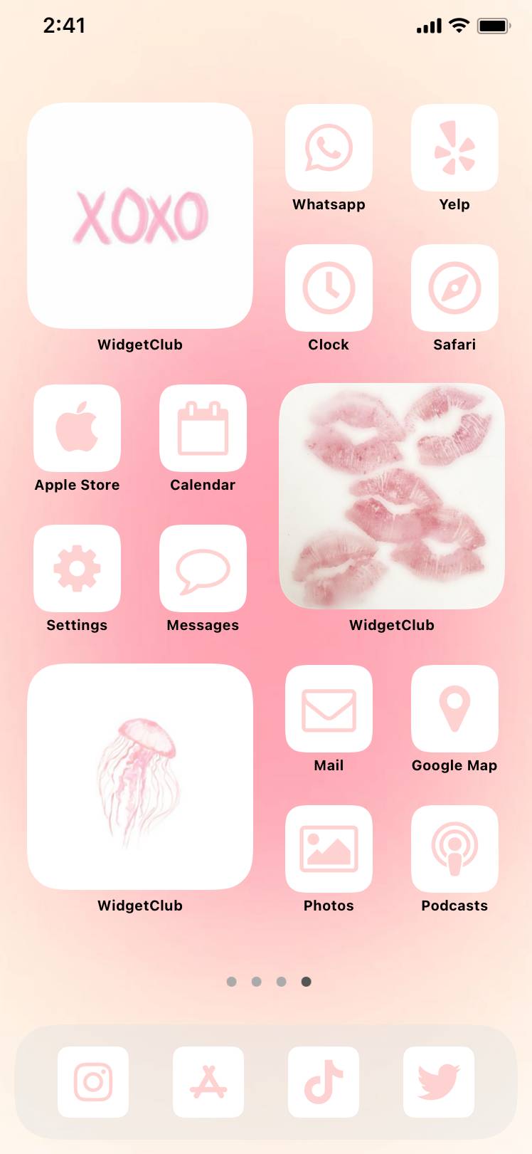 aesthetic pink set🌷🦩🩰แนวคิดหน้าจอหลัก[mUnvmZcmWCf9MweAnK4y]