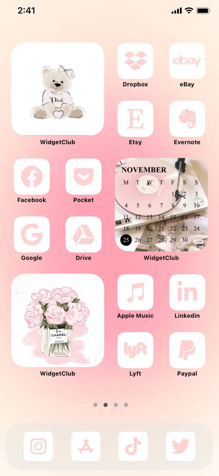 aesthetic pink set🌷🦩🩰Идеи домашнего экрана[mUnvmZcmWCf9MweAnK4y]