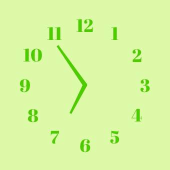 緑 Reloj Ideas de widgets[KB7VAmRpF3yq4jhaJEce]