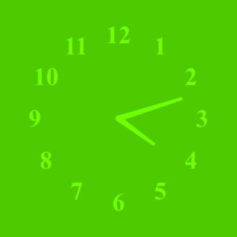 緑 นาฬิกา แนวคิดวิดเจ็ต[91pRCiRmMxT5ncZpiNE2]