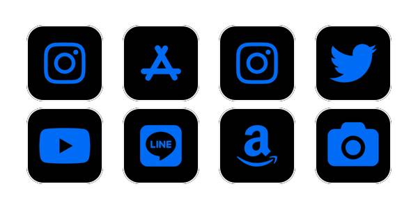 Blue Black App Icon Pack[GEqK0bIFHMyitFexabZG]