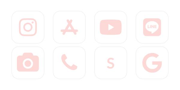 オタク女子用ピンクアイコン App Icon Pack[juh9V3MbBJ5s5ZYvikqk]