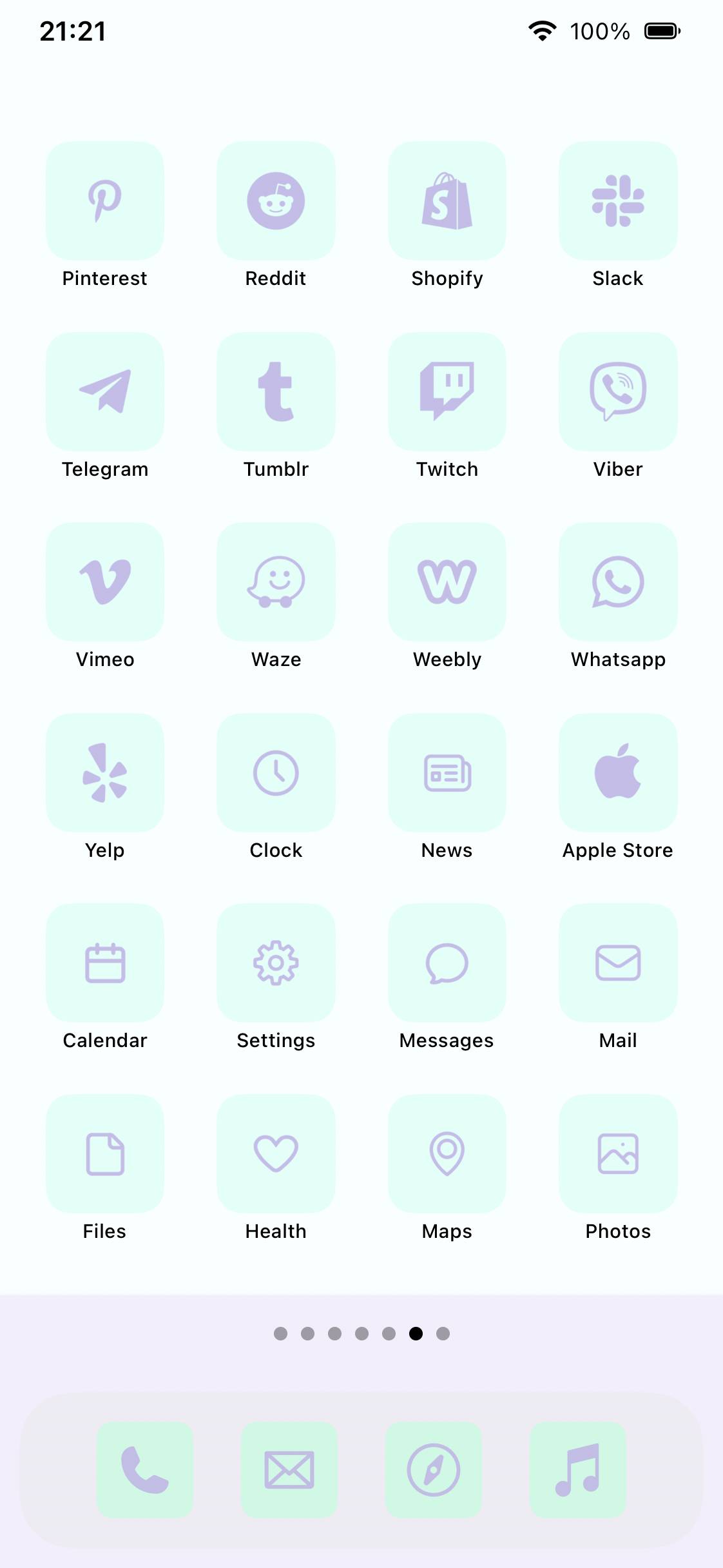 MINT×LAVENDERHome Screen ideas[3MzX74IWVBNdJNrEgDyI]