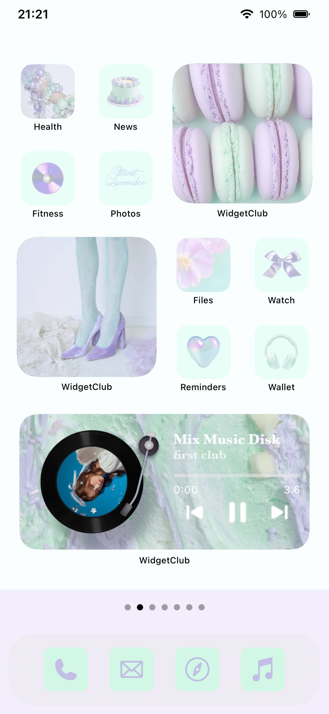 MINT×LAVENDERHome Screen ideas[3MzX74IWVBNdJNrEgDyI]