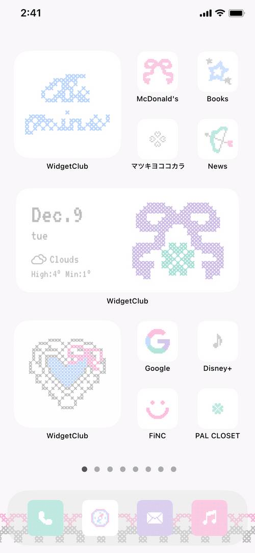 Cross stitch.＊。 แนวคิดหน้าจอหลัก[9CptzvWiXjAvzoKxuwZb]