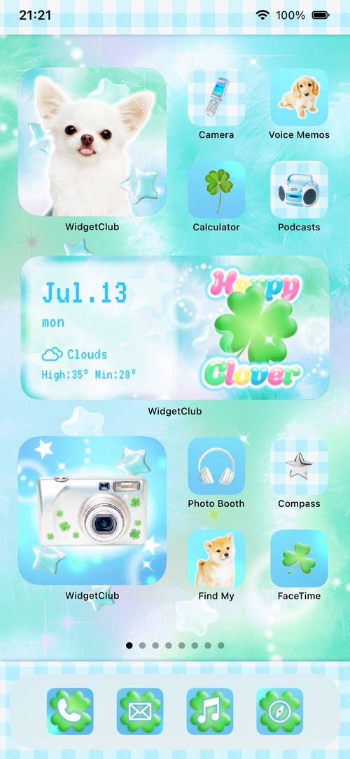 Happy Clover แนวคิดหน้าจอหลัก[MZ021S6gLYEQIANlajvG]