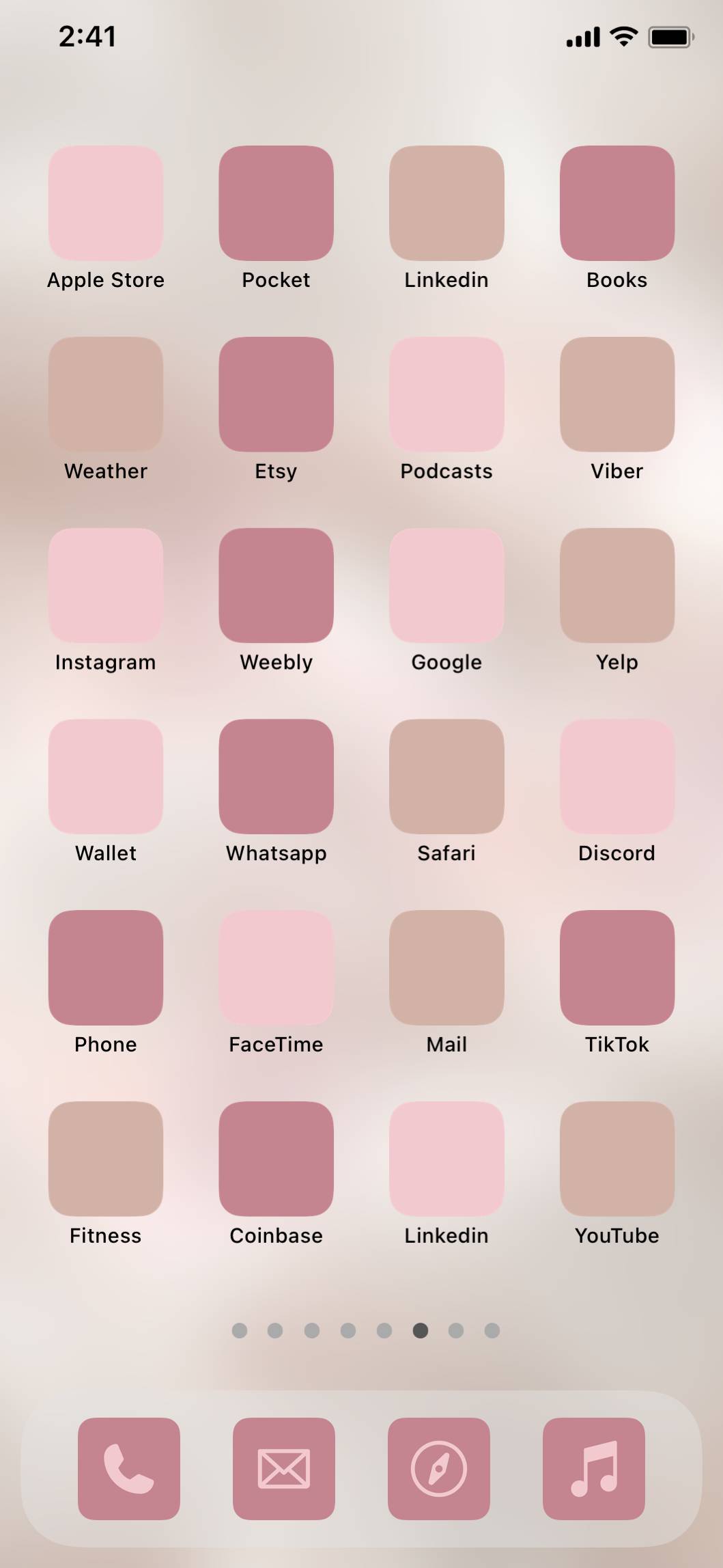 French girly×Dasty pinkHome Screen ideas[e9zOqME5mfTcxoPa0cdH]