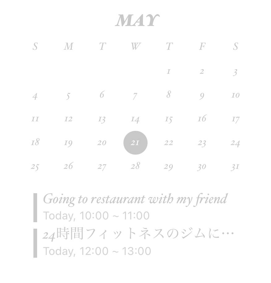 Silver Calendar Widget ideas[dLXoIlBSIybixkFWJ3yC]