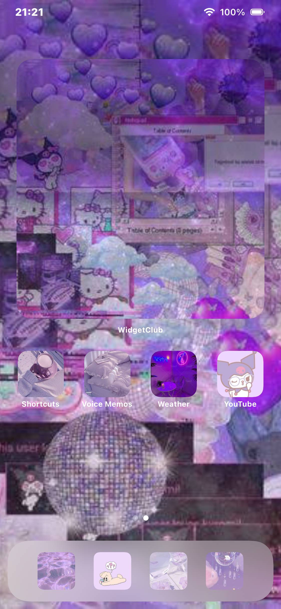 韓国風可愛い紫Home Screen ideas[5qcmROjcHaDa7WJPHClZ]