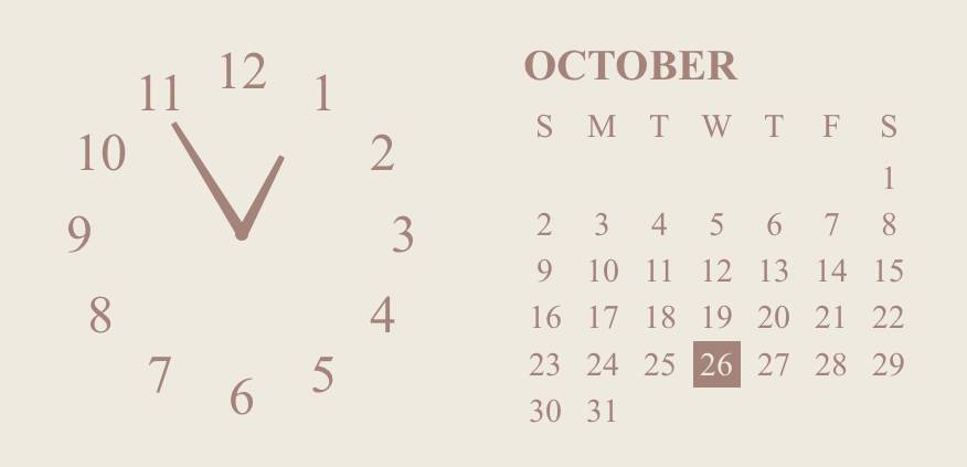 Calendar Reloj Ideas de widgets[SgUdFj8W2hqZGIRmQHrY]