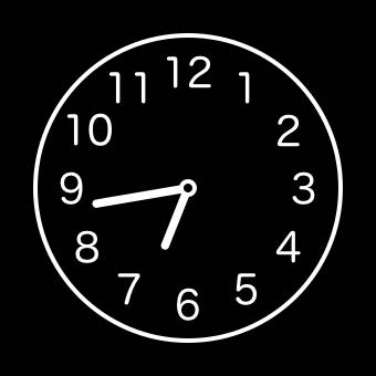 Black and White Clock Widget ideas[templates_3PdRtMP9chsX30Mx1QcV_FC2B0435-45BC-4BD3-ACF4-20062AD01562]
