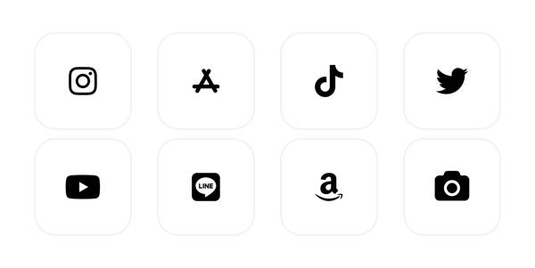 シンプル Paquete de iconos de aplicaciones[LxBYLYjWxG1G2o6L0rWM]
