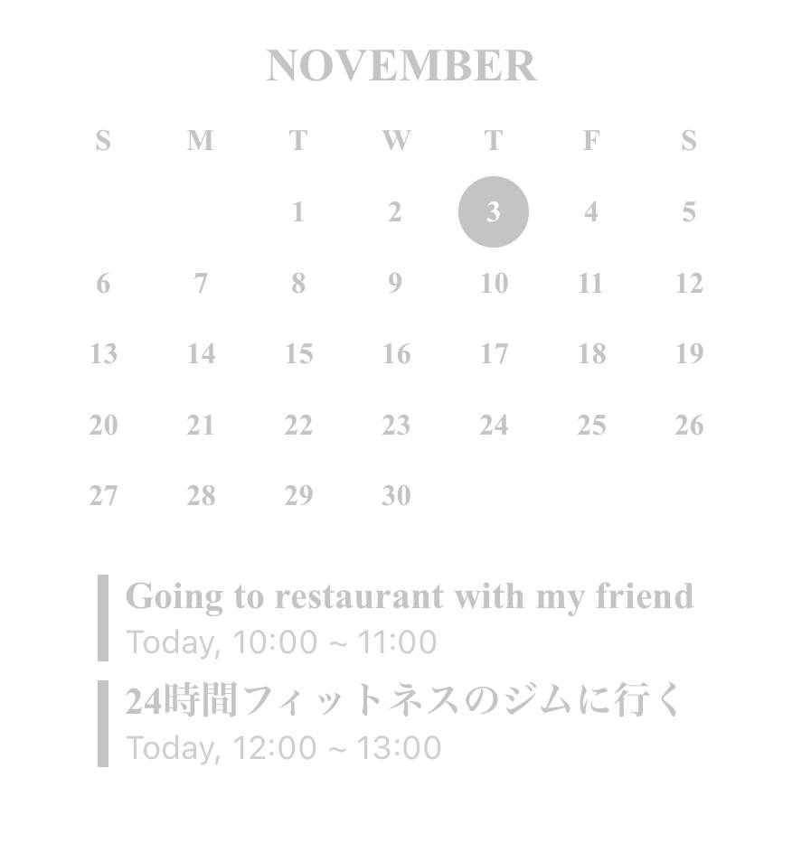 Calendario Ideas de widgets[0333ztexjwehPgOIxh3z]