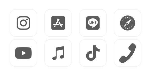 シンプル Pacote de ícones de aplicativos[N1NRiW7LcbfbWjoANVrT]