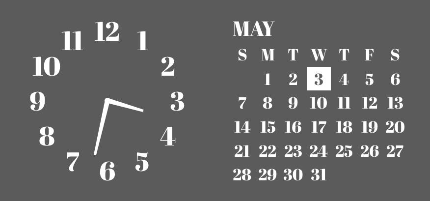 時計と日付 Reloj Ideas de widgets[8SAlU7PJ57maJr0ONuf3]