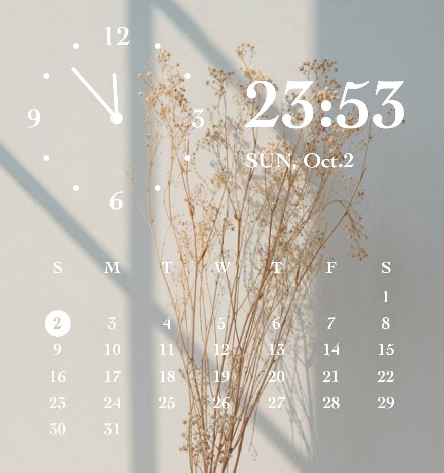 カレンダー Clock Widget ideas[lHjVPZw1eUruwFKL7mNo]