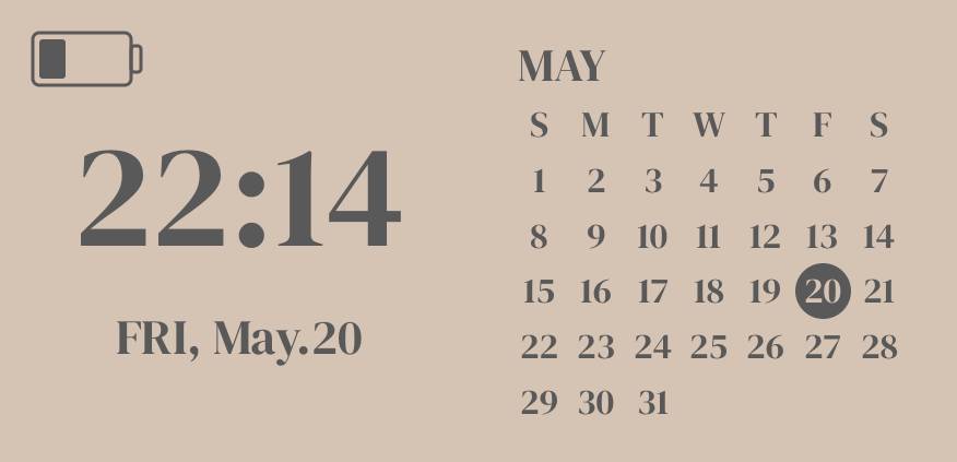 カレンダー時計 Kalendar Idea widget[aZvj9wIFWjtMhydYNGhU]