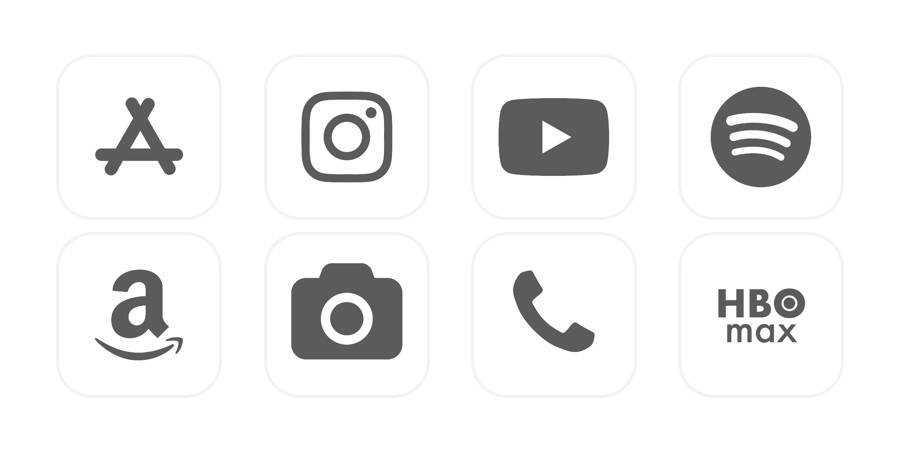 modern gray Paquete de iconos de aplicaciones[uXSFTl5qyAxF9MVwjrhq]