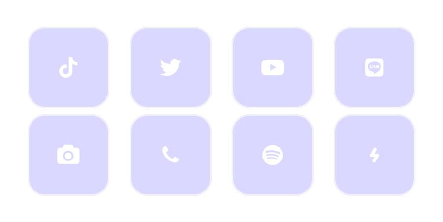 パープル App Icon Pack[GJMiGMDH8ljvFvHjkAfH]