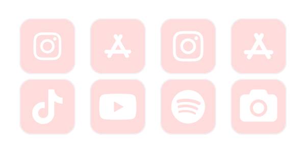 Baby Pink ชุดไอคอนแอป[8AHIOu0lqoxkx4iQf7Bg]