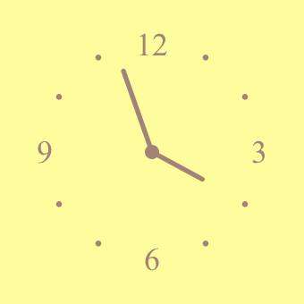 黄色 Годинник Ідеї для віджетів[km4xqo5Vmwr4bybDIfYG]