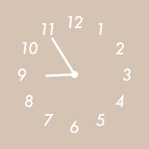 beige Clock Widget ideas[AVTalfdf7r3DKN0SXyE9]
