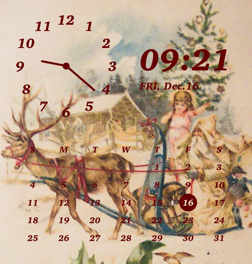 Christmas Uhr Widget-Ideen[gR8TDtJeT8LPLFuwzR8r]