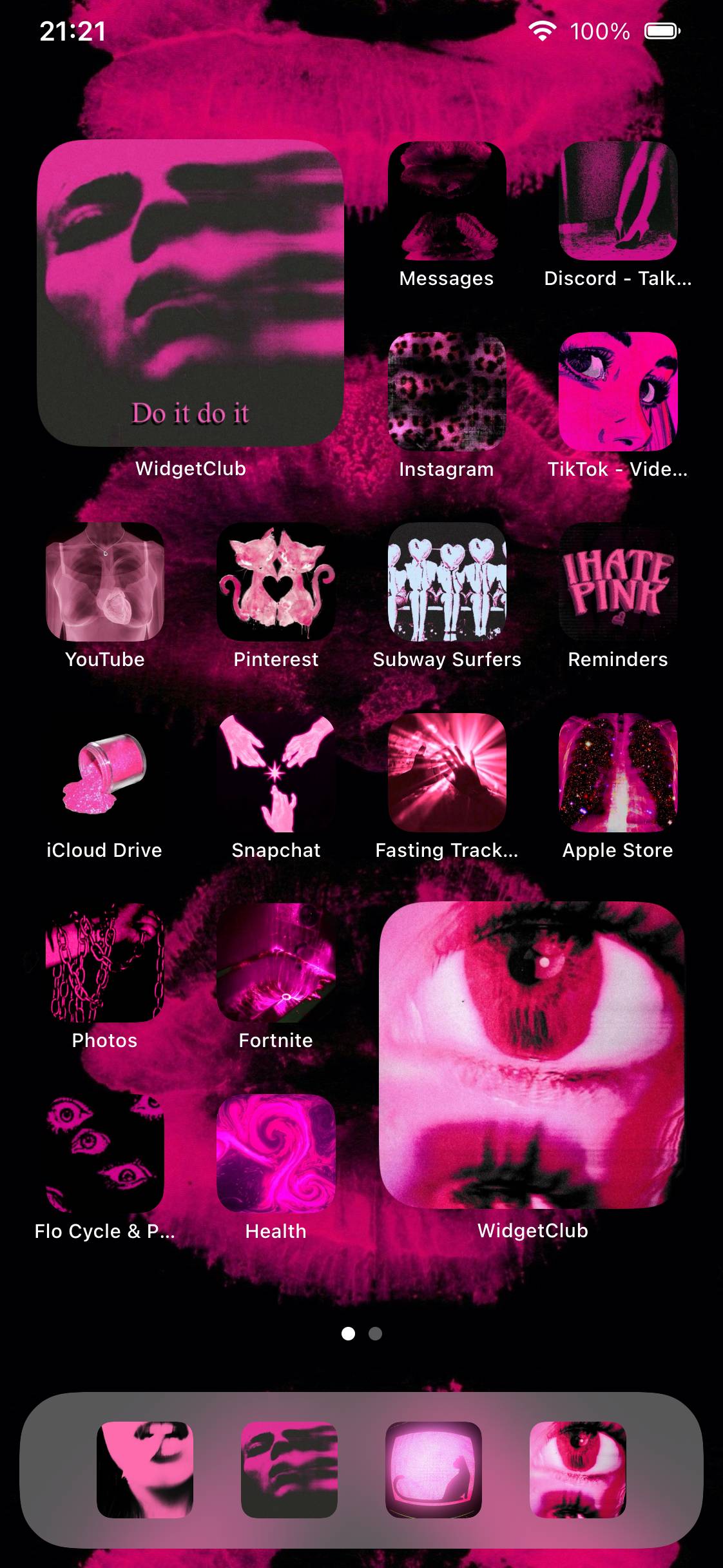hot pink hard core themeHome Screen ideas[dP9g24IDOHWAhRRsLhSK]