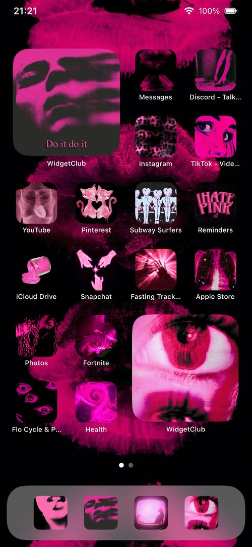 hot pink hard core theme Idea Skrin Utama[dP9g24IDOHWAhRRsLhSK]