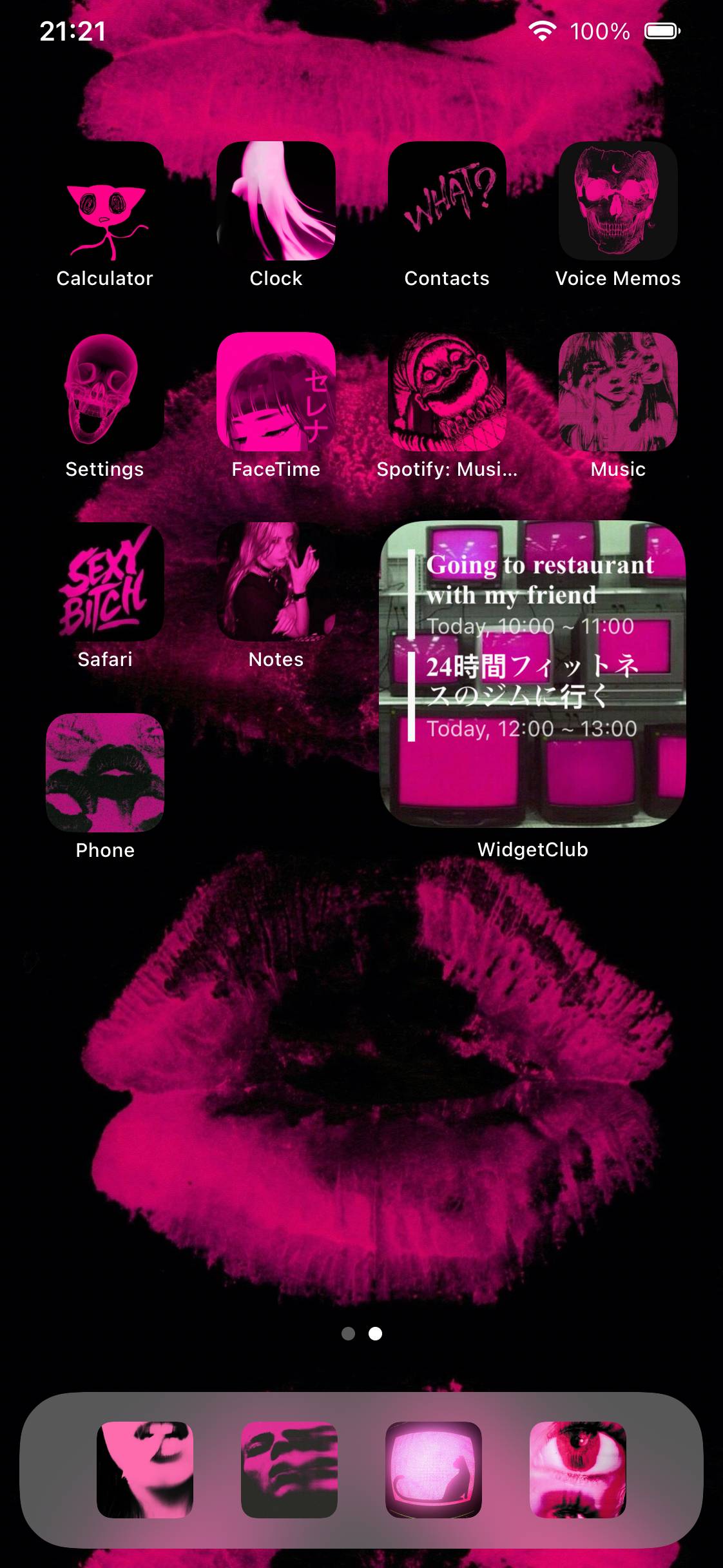 hot pink hard core themeHome Screen ideas[dP9g24IDOHWAhRRsLhSK]