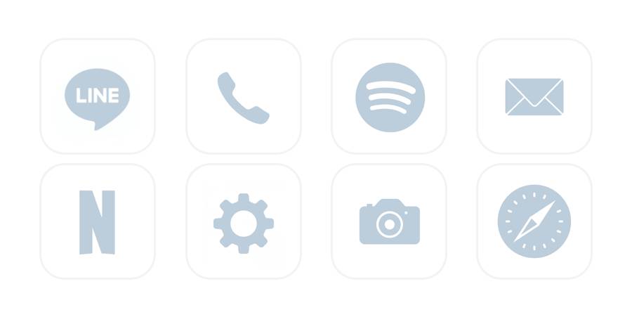 パウダーブルー App Icon Pack[M2GMFmMGhS77QneYTjY3]