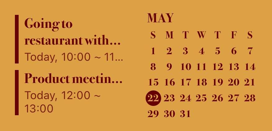 calendar Calendario Idee widget[9pcM6DVyo2JI2Z8kR8WH]