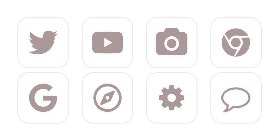 シンプル App Icon Pack[NM2kMtgV2JSrFHifUa2Q]