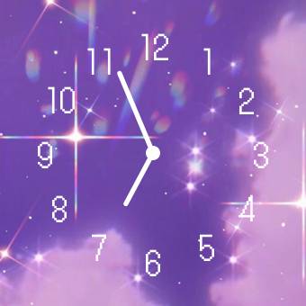 紫 Horloge Idées de widgets[a5rIfFzaxui8jtcOLbtl]