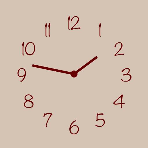 clock Horloge Idées de widgets[S2IwzNSle2QRvzrc60at]