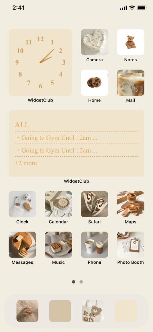 Latte 🥯🍪🥞color Home Screen ideas[6JpFpjmZGnNCbKCrA0py]