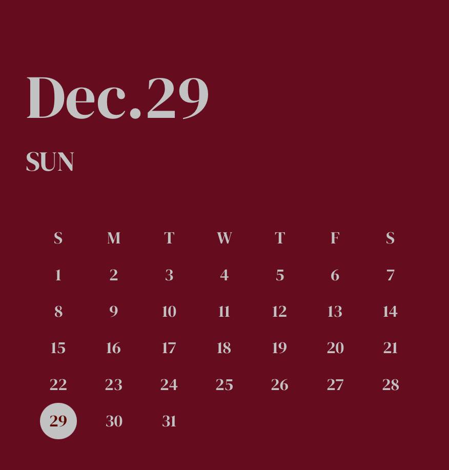 Rød Kalender Widget ideer[templates_AMCBsLZZ5ov2UbZThsZe_10C4BF22-C706-4A8A-B83D-3F8E5034EF78]