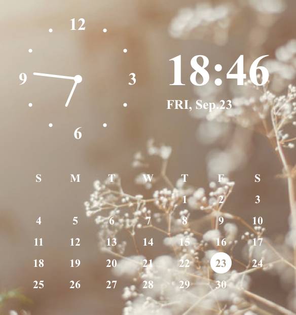 calendar Horloge Idées de widgets[8mDidvzqTXd3gDAztvpB]