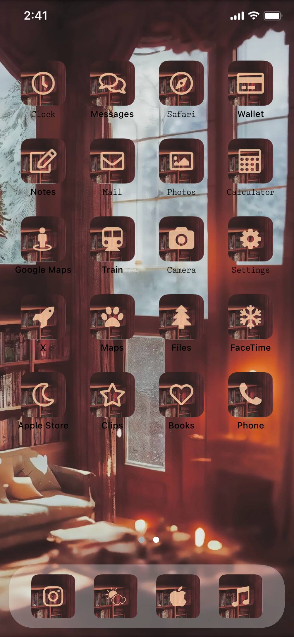 雪の降る日Home Screen ideas[02lTBGICkXesMBj5vg4V]