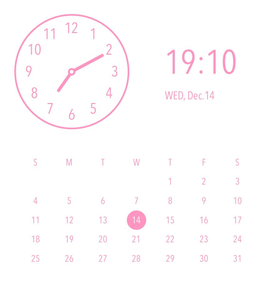 calendar Klok Widget-ideeën[2DY78OtSHY9NJjZ6BlvV]