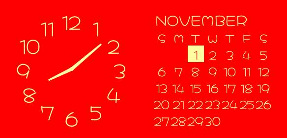 日付と時計 Reloj Ideas de widgets[oewSfm7yDJotVQWbi67S]