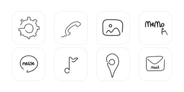 オシャレ Пакет с икони на приложения[gVMDY0cz5Dl2FPiSj35J]