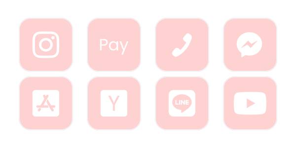 ピュアピンク App Icon Pack[c1O4N9dhtW985SC8eAha]